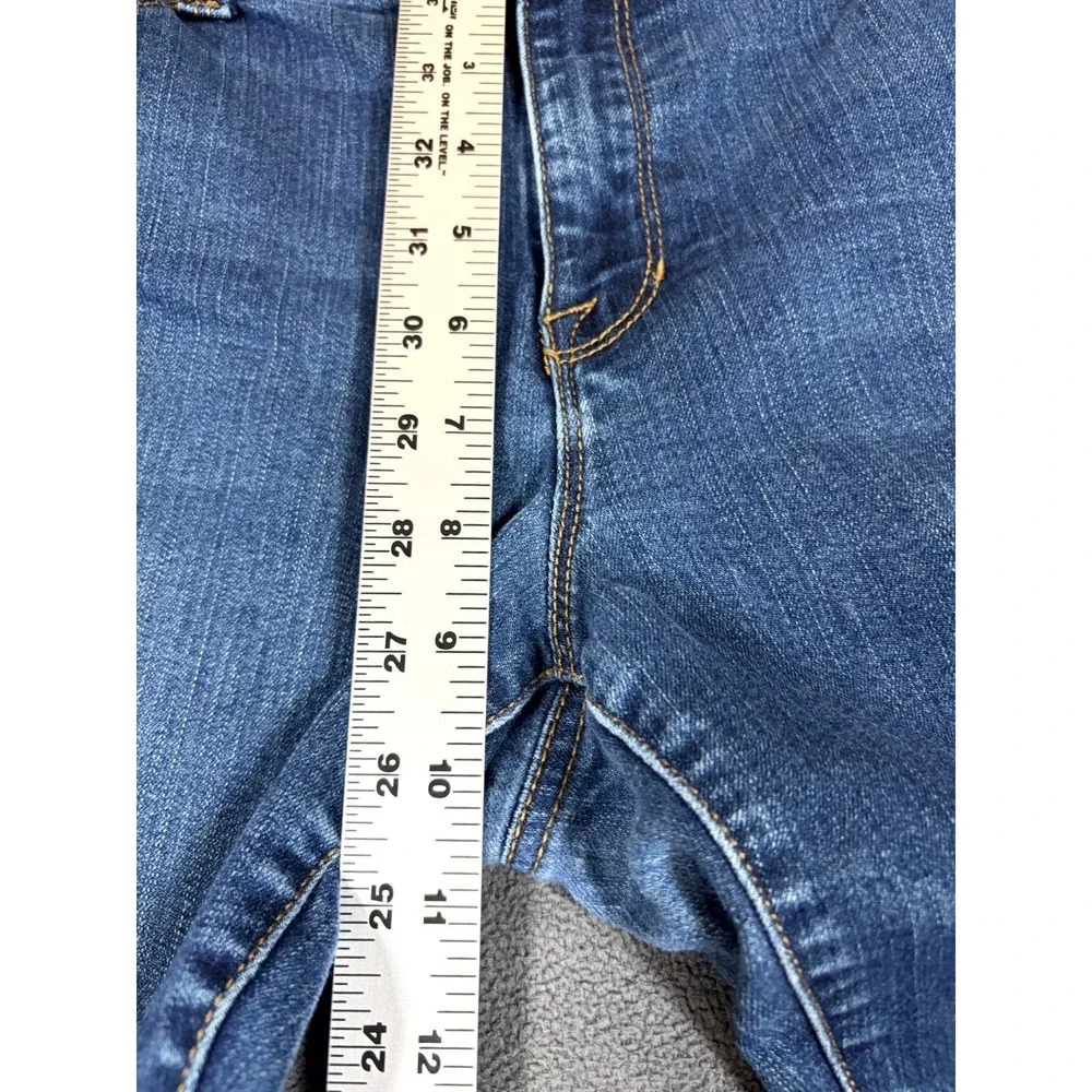 Sonoma Jeans Womens 16S Blue Denim Slim Fit Single Stitch Straight Leg Americana